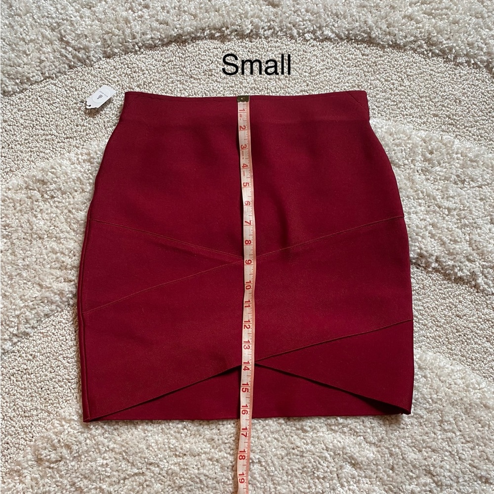 NWT Red Bodycon Miniskirt - Picture 9 of 15